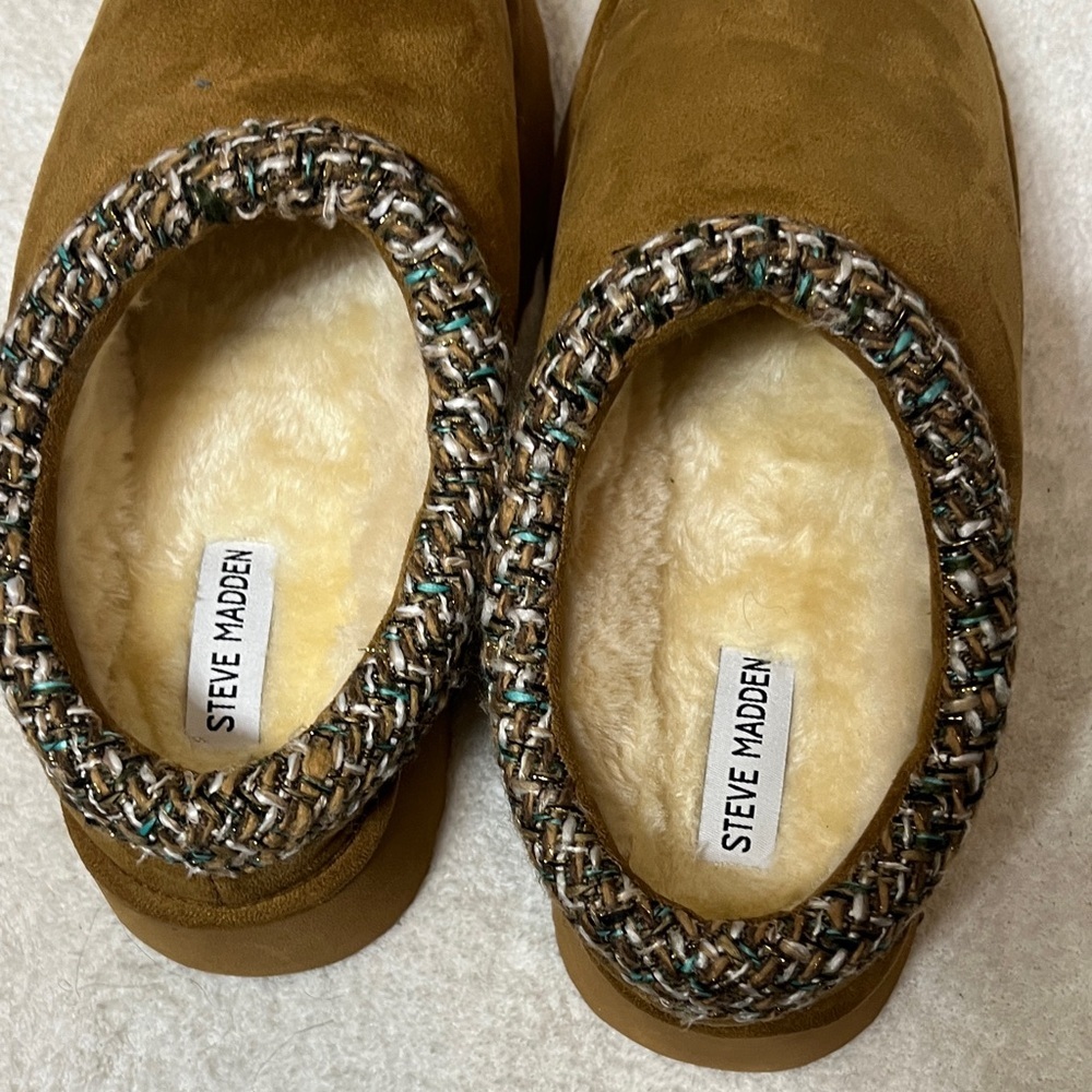 Steve Madden women’s slipper Selena Platform Warm cottagecore Sz 9.5 comfy - Picture 3 of 7
